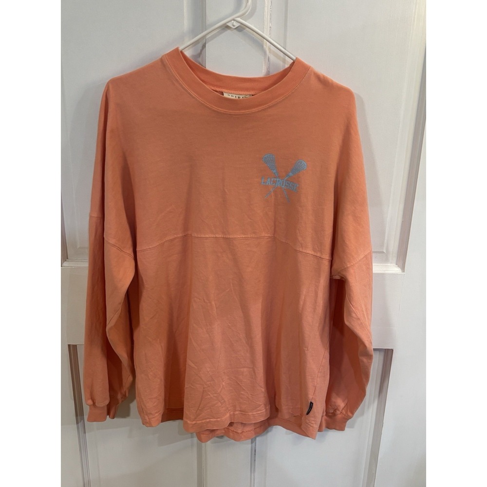 Spirit Lacrosse Long Sleeve Shirt Peach Small